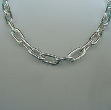 Paperclip chain in sterling silver