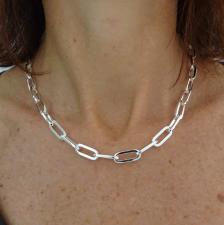 Paperclip chain in 925 sterling silver