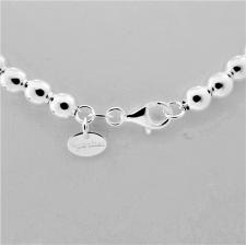 Online sales of silver bead necklace