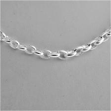 Sterling silver oval link necklace 5mm