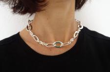 Italian silver handmade necklace