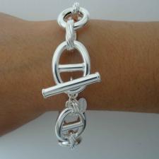 Silver bracelet italy arezzo