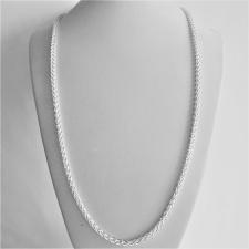 Collana unisex maglia Spiga in argento 925 massiccio. Larghezza 3mm. Lunghezza 60 cm.