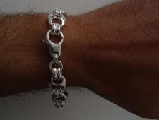 Sterling silver mariner link bracelet 12mm