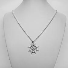 Collana argento pendente timone