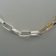 Sterling silver men's chain necklace