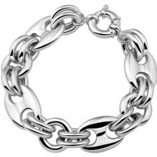 Silver marina link bracelet 18mm
