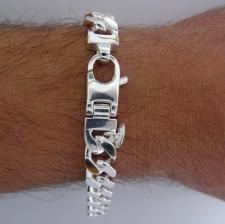 ID bracelet in 925 sterling silver