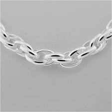 Handmade silver chain made in italy arezzo