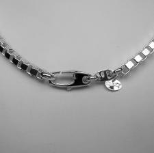 Sterling silver italian box chain necklace 4.7mm