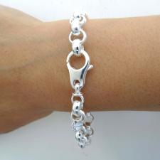 Bracciale rolo' tondo argento massiccio