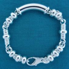 Handmade 925 silver bracelet 9mm made in Italy