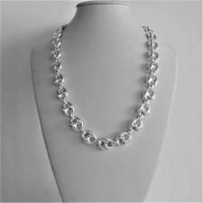 Collana girocollo maglia marina in argento larghezza 12mm