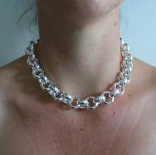 Belcher necklace in sterling silver