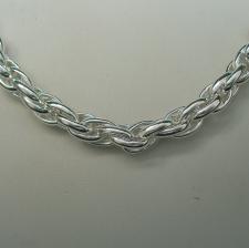 Handmade hollow silver chain from Italy