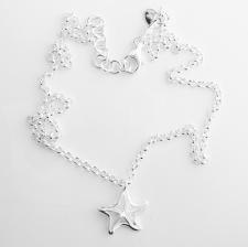 Collana argento pendente stella marina