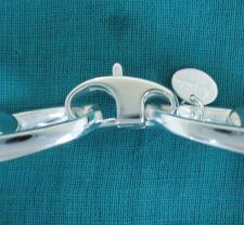 Solid silver horsebit bracelet