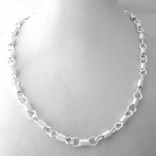 Collana catena spirali in argento 925