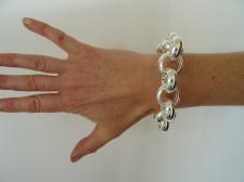 Sterling silver belcher bracelet