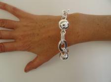 Sfere grandi in argento 925 bracciale