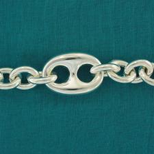 PLANETYS Bracciale A Maglia Marina In Argento 925 Placcato Oro Giallo 18K - Larghezza 1,8 Mm, Fatto A Mano In Italia, Ipoallergenico