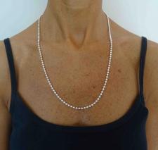 Catena ball chain palline argento