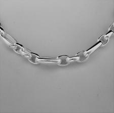 Solid 925 silver figaro necklace