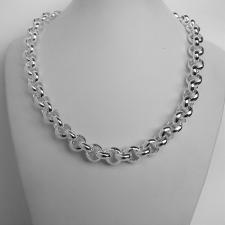 Sterling silver belcher necklace 