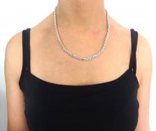 Silver rope chain 4,5mm made in italy