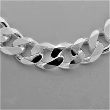 925 sterling silver curb chain necklace 12mm italy