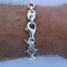 Mariner bracelet for men in sterling silver