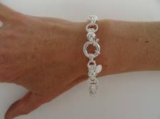 Bracciale torchon in argento 925