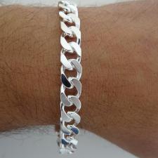 Bracciale uomo argento 925 massiccio catena grumetta