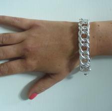 Curb bracelet in sterling silver