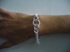 Bracciale texture argento