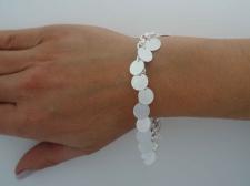 Half dollar silver bracelet