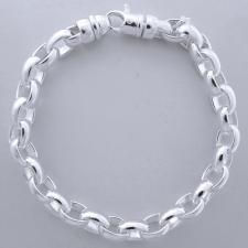 Bracciali maglie ovali in argento