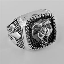 Anello uomo chevalier in argento 925. PANTERA. MISURA 24.