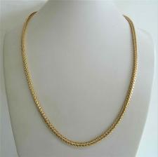 Collana maglia Coda di volpe in argento 925 massiccio. Larghezza 3mm. Lunghezza 40 cm. Argento 92...