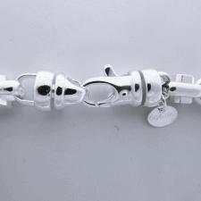 Men's silver bracelets italy arezzo 