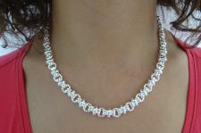 Silver chain made in arezzo italy