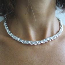 Collana Torchon in argento 925.