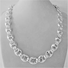 Solid sterling silver mariner chain made in italy