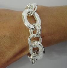 Bracciale argento godronato