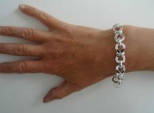 Chiusura toggle bracciale argento