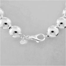 Sterling silver ball bead necklace 16mm