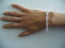 Sterling silver Italian cestina link bracelet