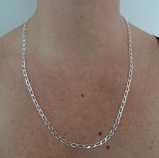 Cheval link chain in sterling silver