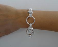 Handmade 925 italy sterling silver bracelet 