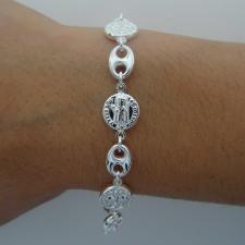 Bracciale fiorini in argento 925